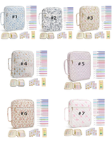 Vente en gros, housse de Bible carrée avec poignée, étui de transport biblique, sac fourre-tout matelassé monogramme pour cadeau de graduation