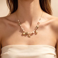 Collier et bracelet en acier inoxydable plaqué or sur le thème de l'océan, bijoux bohèmes pour femmes, avec chaîne à maillons et breloques étoiles