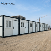 Maison mobile modulaire portable, maison préfabriquée détachable, conteneur de haute qualité, dortoir avec salle de bain et toilettes