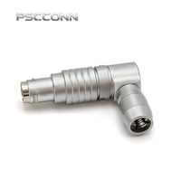 Connecteur industriel étanche IP68 PSCCONN série T 1T 4 broches à verrouillage automatique Push-Pull, BFSG.1T.304.CPARC52, BFSG.1T.304.CPARC52Z