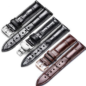 <span class=keywords><strong>Bracelet</strong></span> de montre en <span class=keywords><strong>cuir</strong></span> de vachette véritable haut de gamme 18 mm 19 mm 20 mm 21 mm 22 mm avec fermoir déployant, <span class=keywords><strong>bracelet</strong></span> de remplacement <span class=keywords><strong>pour</strong></span> montre intelligente - Product Image 1