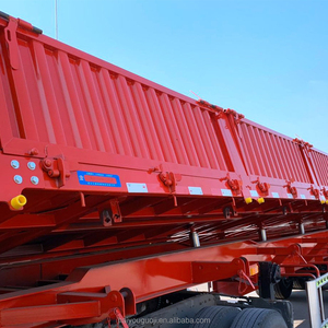 <span class=keywords><strong>Vente</strong></span> directe d'usine de semi-remorque benne basculante en acier haute résistance de 13 mètres - Product Image 6