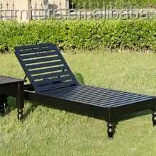 Chaise longue d'extérieur en métal écologique, cadre en aluminium recyclé, résistante aux intempéries pour <span class=keywords><strong>jardin</strong></span>, piscine, terrasse - Product Image 4