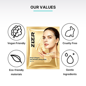 Masque facial en hydrogel à marque privée, vitamine C, or 24 carats, pour la réduction des rides, le blanchiment, le nettoyage en profondeur, pour tous types de peau - Product Image 3