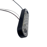 Feux latéraux étanches à 4 LED 12V Haute luminosité avec lampe d'avertissement de dégagement à LED pour camion remorque poids lourd
