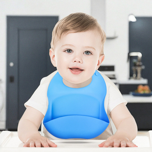 BPA-free bé ăn thiết lập miễn phí Kid đào tạo Bộ đồ ăn <span class=keywords><strong>Silicone</strong></span> hút Bát sippy rơm Snack Cup Tấm yếm mềm thân thiện với trẻ em - Product Image 3