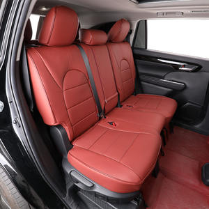 EKR Ensemble complet de haute qualité Housses de siège en cuir haut de gamme personnalisées d'origine pour <span class=keywords><strong>Toyota</strong></span> <span class=keywords><strong>Highlander</strong></span> 2009-2021 XLE, XSE, Limited - Product Image 2
