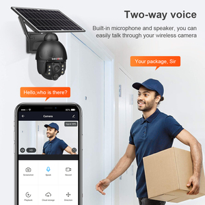 Cámara Solar con Carcasa Metálica, Bajo Consumo, PTZ, Tarjeta SIM 4G, Cámara de Vigilancia con Audio Bidireccional y Seguimiento Humano - Product Image 1