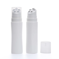 Bouteille en plastique HDPE de 100 ml 200 ml avec applicateur à bille à 5 billes Huile capillaire Lotion pour le visage Lotion pour le corps Utilisation de bouteilles d'emballage vides