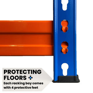 Estanterías industriales de 4 niveles para almacén, estanterías de acero para taller, estanterías para garaje. - Product Image 4