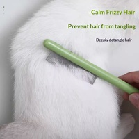 Peigne à aiguilles en acier inoxydable pour démêler les nœuds et éliminer les poils flottants, coussin de massage, nettoyage des poils de chat et de chien, peigne de toilettage pour animaux de compagnie