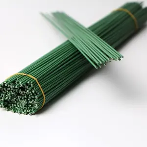 2mm*40cm Artificial Flower Stem Iron Paper Flower Stub Accessory Green Floral Craft Wire Stem