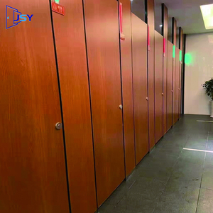 Chất Lượng Cao Nhỏ Gọn Nhà Vệ Sinh Bằng Gỗ Phân Vùng Kích Thước Tùy Chỉnh Thiết Kế Hiện Đại Không Thấm Nước Phòng Tắm Gian Hàng Cho Khách Sạn - Product Image 4