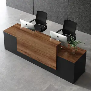 One Piece Customized Service Luxury Reception Front Desk Reception Counter Cashiner Desk