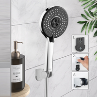 LEELONGS Meilleure vente en ligne Pommeau de douche haute pression en plastique 3 modes pour salle de bain 12cm