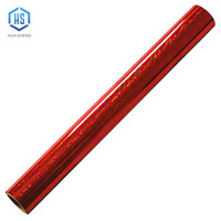Feuille réactive pour toner série rouge, nuances assorties sur support PET à haute adhérence, pour impression numérique et finition artisanale