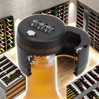 Bouchon de bouteille de vin avec verrouillage par mot de passe, dispositif de conservation sous vide, bouchons numériques sécurisés pour bouteilles, cadeau sûr en matériau ABS