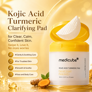 Medicubes - Paquete de 70 Discos Desmaquillantes de Cúrcuma y Ácido Kójico, 150 g, Logotipo Personalizado - Product Image 2
