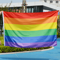 Haute qualité complète pour Pride 3x5 drapeau drapeau arc-en-ciel drapeaux bisexuels LGBT, bannières