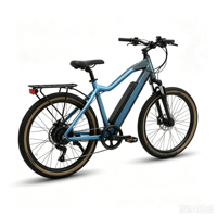 Vélo de ville pliable à moteur arrière longue portée 50KM 36V 350W, système de freinage hydraulique, vitesses Shimano 8, vélo électrique TNS-CD5