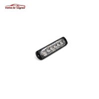 Lampe de calandre à LED de 3 watts à montage en surface disponible en couleur rouge bleu ambre clair pour l'ambulance, le feu et la moto.