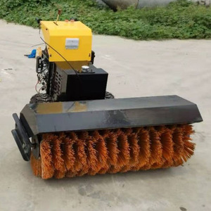 Rouleau de déneigement manuel compact, brosse à neige auto-amorçante détachable pour nettoyer la neige sur le sol - Product Image 6
