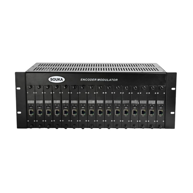 SKD27 Series Digital Encoder Modulator 1080P MPEG2 16 RF signal by 1RF Output DVB-C/T ATSC, DTMB, ISDB-T Hotel Hospital School