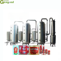 Usine de Shanghai Pâte de tomate dépulpage évaporation stérilisation faisant la machine sauce confiture de fruits ketchup ligne de production complète