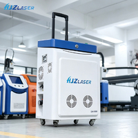 Nettoyeur instantané 200W 300W 500W, machine de nettoyage au laser pulsé refroidie par air pour l'élimination de la rouille, le décapage de la peinture et l'élimination des taches d'huile