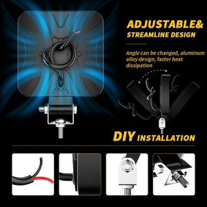 New <strong>3</strong>-Inch Aluminum LED Work Light DC 9-80V 12W Excavator Floodlight Car Cab Roof <strong>Diffused</strong> Light Boom Exterior Driving Accessory - Product Image 3