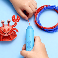 Honya DIY Plastik Semi-Otomatis Pena 3D Printer 3D Suhu Rendah untuk Anak-Anak Mainan Edukatif Hadiah Natal Ulang Tahun Filamen PCL