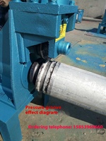 Machine à rainurer les tuyaux en acier inoxydable et PVC 219, ouvre-trou sans soudure, coupe-tuyaux en acier galvanisé 50-168, moteur métallique