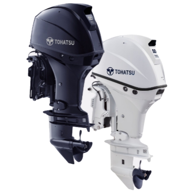 Tohatsu 2 Stroke 50 hp Electric Starter Outboard Boat Motor Engine M50D2S