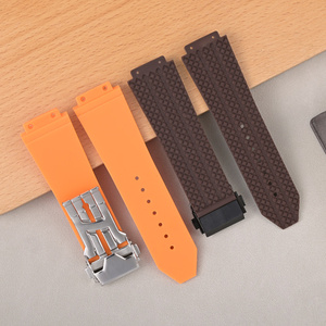 Bracelets de montre en caoutchouc silicone 25x19x22mm, remplacement de bracelet pour <span class=keywords><strong>Hublo</strong></span> Big-Bang Sport Diving, boucle de poignet pour hommes et femmes - Product Image 4