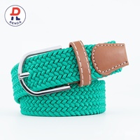 Ceinture élastique personnalisée LOGO pour homme, sans boucle, confortable, ajustable, en polyester, pour le golf, fabrication haut de gamme