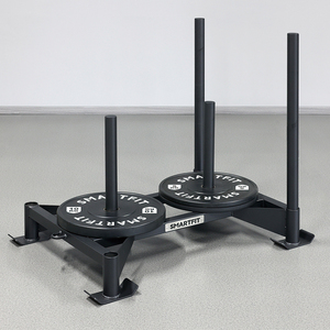 SMARTFIT Trineo de Gimnasio Comercial de Alta Resistencia con Dos Postes Centrales para Entrenamiento de Fuerza y Velocidad Profesional - Product Image 1