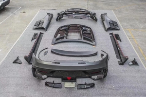 Kit de carrosserie de pare-chocs de voiture en Fiber de carbone humide/sec de Style série noire de haute qualité pour <span class=keywords><strong>Amg</strong></span> Gt Gts Gt <span class=keywords><strong>Gtr</strong></span> - Product Image 4
