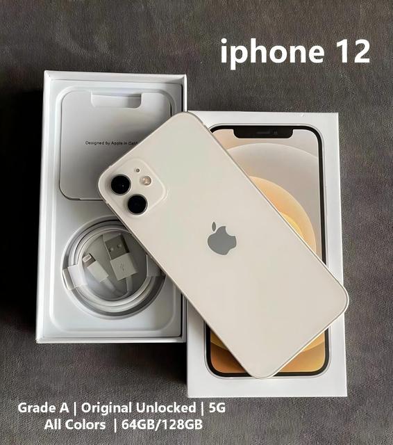 99% New A+ Grade Original Used iPhone 12 5G 64GB 128GB Global Factory Unlocked All Colors Wholesale