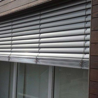 Stores en aluminium robustes pour extérieur, horizontaux, de style Guangzhou, avec technique simple, pour grandes fenêtres
