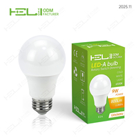 Ampoules LED 9W 800Lm A19 E26 A58X103Mm Ra 80 10000H Pf 0.5 Fabricant OEM pour allées de stockage en entrepôt
