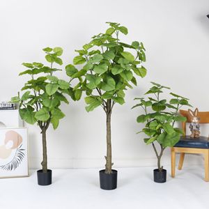 Arbre artificiel Ficus Heartleaf Dream Castle, 100-200 cm, grand modèle d'intérieur, plante décorative en pot sur pied - Product Image 1