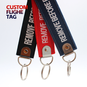 Embroidery <b>Key</b> Jet Tag Personalized Name Woven Dog Panda Rectangle Luggage Baggage ID Tag for Suitcase Gift Custom Eco-Friendly - Product Image 4