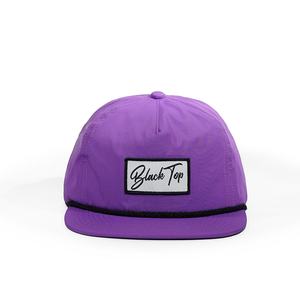 Gorras OEM con Logotipo Personalizado, Gorras de Béisbol de 5 Paneles con Visera Plana y Cierre a Presión, Gorras de Golf para Correr, Parche de Bordado a Máquina de Nailon - Product Image 3