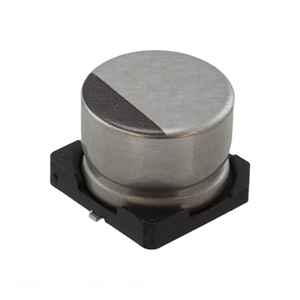 Distribuidor Autorizado, Condensador de Montaje Superficial CAP ALUM 220UF 20% 6.3V SMD 220 uF UWZ0J221MCL1GS - Product Image 1