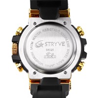 STRYVE Montre électronique de mode pour homme de marque supérieure, montre de sport d'extérieur avec fonction de chronométrage et calendrier, logo personnalisable 8025