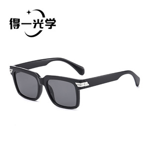 <b>Sunglasses</b> Black UV400 PC Frame AC Lens Unisex Sun Protection Outing Fashion - Product Image 1