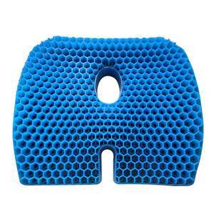 Handmade Double-layer Car Seat Cushion Gel Honeycomb Breathable <b>Memory</b> Foam Cooling Massage <b>Pillow</b> Positioner - Product Image 3
