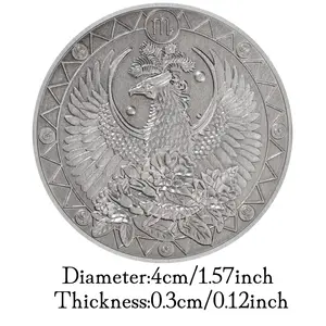 Twelve Constellations Scorpio Lucky Coin Ancient Silver Plated Commemorative Coin Home Decorations Collections
