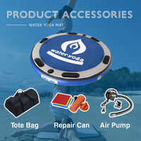 Tabla de Equilibrio Inflable Circular Novaspark de 1.5m, PVC Impermeable con Diseño de Panda, para Yoga en Piscina o Gimnasio