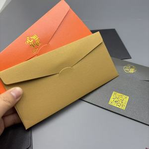 การ์ดของขวัญงานแต่งงานคุณภาพสูงแบบกำหนดเอง การ์ดเชิญงานรับปริญญา พิมพ์โลโก้ ปั๊มฟอยล์ทองหรูหรา ซองจดหมายปิดผนึกเอง - Product Image 6